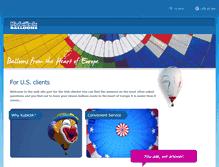 Tablet Screenshot of kubicekballoons.us