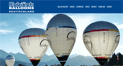 Desktop Screenshot of kubicekballoons.de