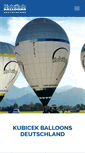Mobile Screenshot of kubicekballoons.de