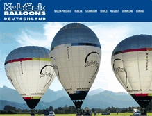 Tablet Screenshot of kubicekballoons.de